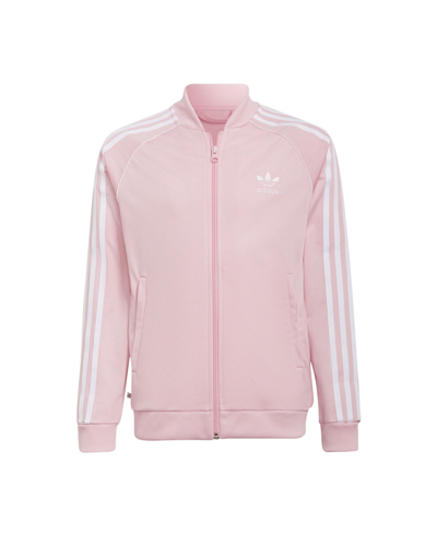 Adidas Originals Big Girls Adicolor Superstar Track Jacket In True Pink ...