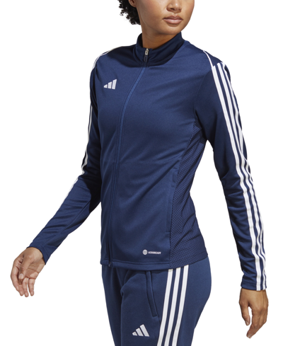 Shop Adidas Originals Adidas Women's Tiro 23 Zip-up Track Jacket In Blue