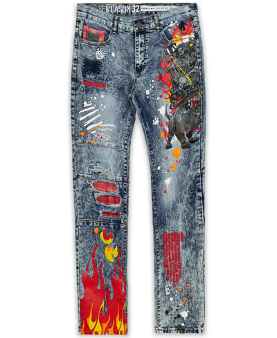Shop Reason Men's Legend Born Denim Jeans In Multi
