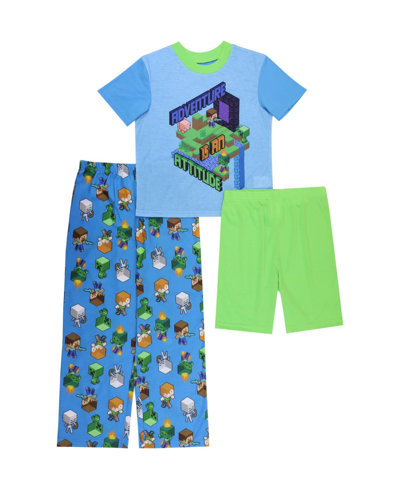 Shop Ame Big Boys Minecraft Pajamas, 3 Piece Set In Multi