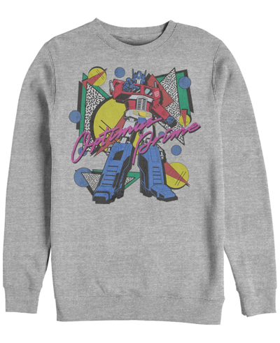 Shop Fifth Sun Men's Transformers Generations Eighties Optimus Fleece Sweatshirt In Gray