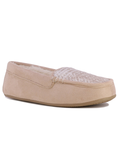 Shop Nautica Women's Margo Moccasin Slippers Women's Shoes In Tan/beige