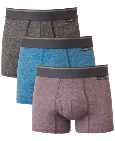 Shop Hanes Men's Ultimate 3pk. Comfortflex Stretch Trunks In Multi