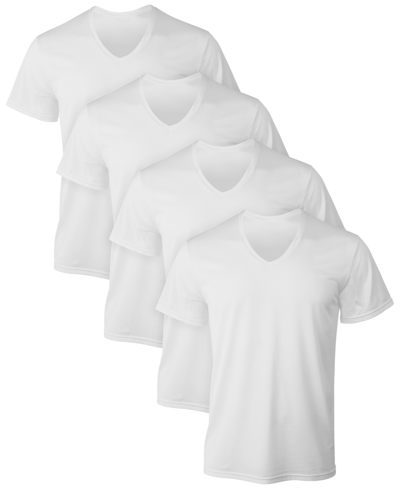 Shop Hanes Men's X-temp V-neck Mesh T-shirts - 4-pk. In Multi