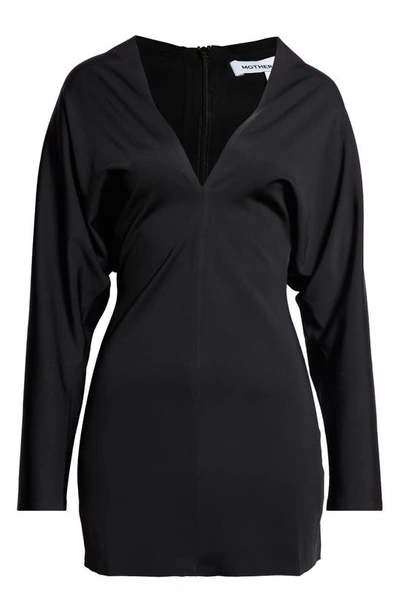 Shop Mother Of All Nora Juliet Sleeve Party Dress In Black