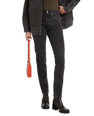 Shop Levi's Women's 501 Skinny Jeans In Black