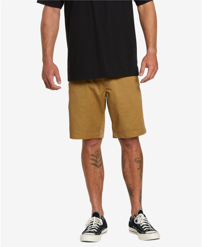Shop Volcom Men's Frickin Chino Elastic Waist Shorts In Tan/beige