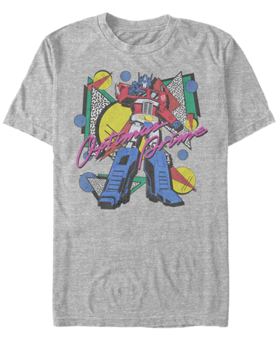 Shop Fifth Sun Men's Transformers Generations Eighties Optimus Short Sleeve T-shirt In Gray