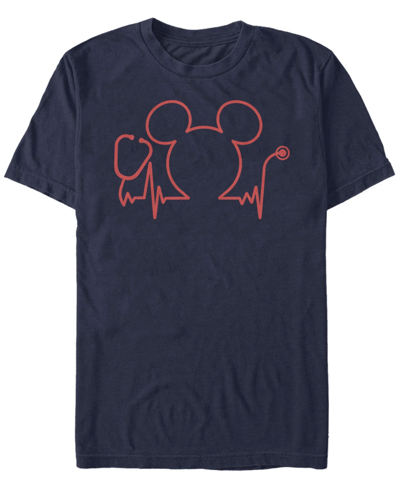Shop Fifth Sun Men's Mickey Classic Nurse Day Short Sleeve T-shirt In Blue