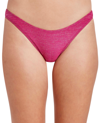 Shop Bcbgeneration Stardust Scoop Bikini Bottom Women's Swimsuit In Pink