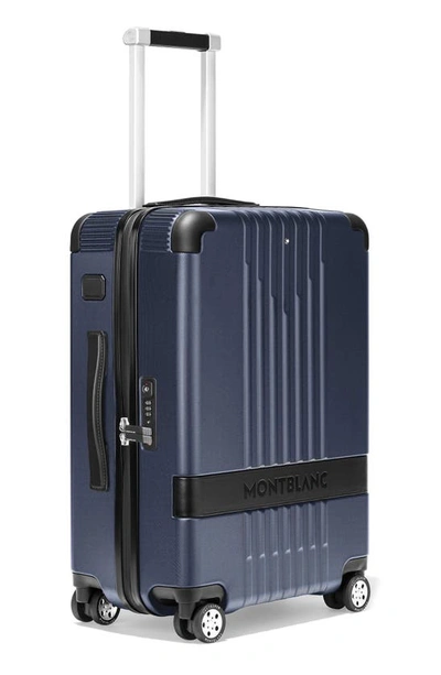 Shop Montblanc My4810 Cabin Trolley Carry-on Suitcase In Blue