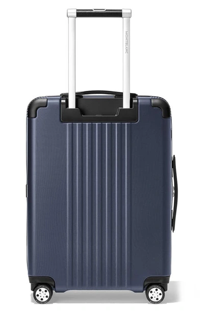 Shop Montblanc My4810 Cabin Trolley Carry-on Suitcase In Blue