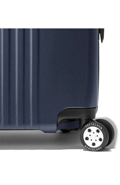 Shop Montblanc My4810 Cabin Trolley Carry-on Suitcase In Blue