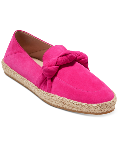 Shop Cole Haan Women's Cloudfeel Knotted Espadrille Flats In Pink