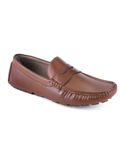 Shop Tommy Hilfiger Men's Amile Slip On Driver Men's Shoes In Brown
