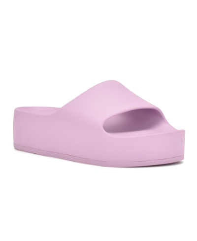 Shop Nine West Women's Pool Slide Sandals Women's Shoes In Purple