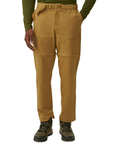 Shop Bass Outdoor Men's Tracker Stretch Ripstop Zip-off Convertible Pants In Tan/beige