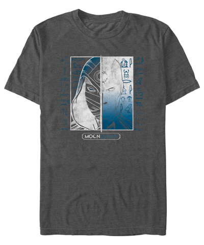 Shop Fifth Sun Men's Moon Knight Split Short Sleeve T-shirt In Gray