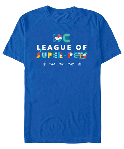 Shop Fifth Sun Men's Super Pets League Of Pets Short Sleeve T-shirt In Blue