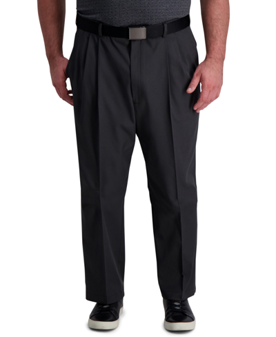 Shop Haggar Big & Tall Cool Right Performance Flex Classic Fit Pleated Pant In Gray