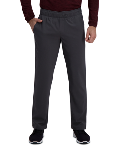 Shop Haggar Active Series Straight Fit Flat Front Comfort Pant In Gray