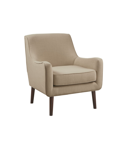Shop Madison Park Oxford Mid-century Accent Chair In Brown