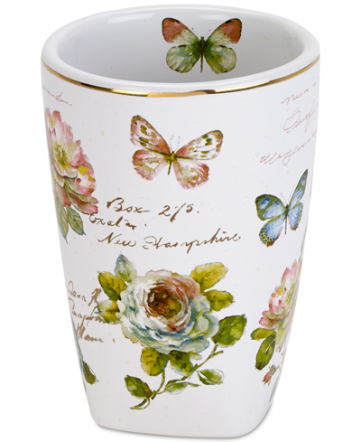 Shop Avanti Butterfly Garden Ceramic Tumbler In White