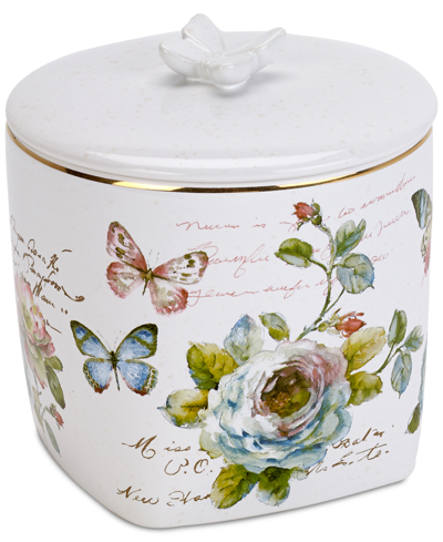 Shop Avanti Butterfly Garden Ceramic Covered Jar In White