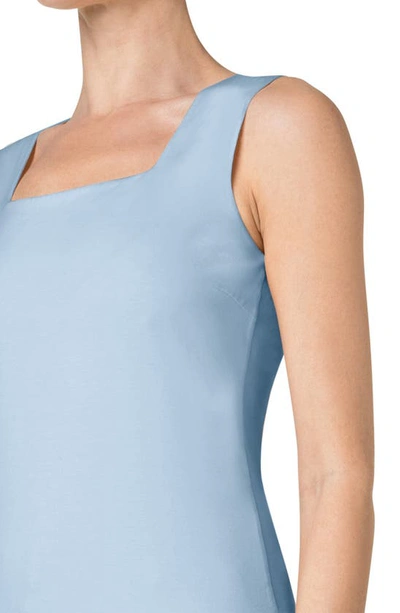 Shop Akris Punto Fitted Square Neck Stretch Modal Tank In 217 Sky
