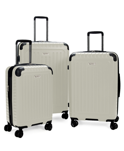 Shop Ben Sherman Sunderland 3 Piece Lightweight Hardside Expandable Spinner Luggage Set In White