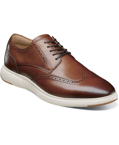 Shop Florsheim Men's Dash Wingtip Oxford Shoes Men's Shoes In Brown