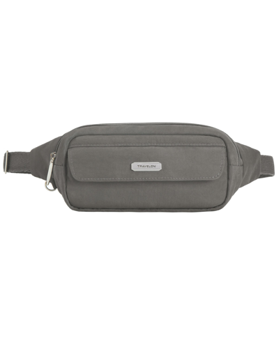 Shop Travelon Essentials Anti-theft Slim Belt Bag In Gray
