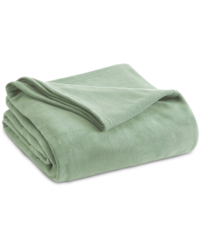 Shop Vellux Brushed Microfleece King Blanket Bedding In Green