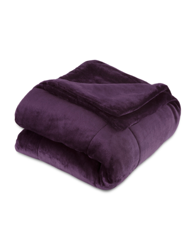 Shop Vellux Luxury Plush Twin Blanket Bedding In Purple