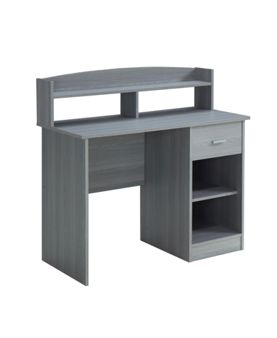 Shop Rta Products Techni Mobili Office Desk W/ Hutch In Gray