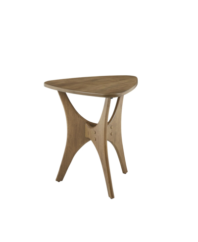 Shop Ink+ivy Blaze Triangle Wood Side Table In Brown