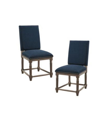 Shop Madison Park Cirque Dining Chair, Set Of 2 In Blue