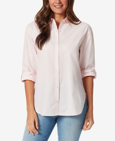 Shop Gloria Vanderbilt Women's Amanda Button-front Shirt In Pink