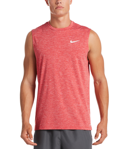 Shop Nike Men's Hydroguard Swim Shirt In Red