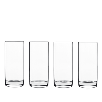 Shop Luigi Bormioli Classico Highball Glasses, Set Of 4 In White