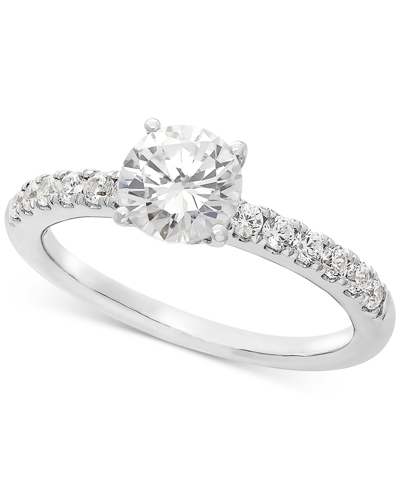Shop Grown With Love Igi Certified Lab Grown Diamond Engagement Ring (1-1/4 Ct. T.w.) In 14k White Gold