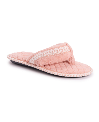 Shop Muk Luks Women's Darlene Thong Slipper In Pink