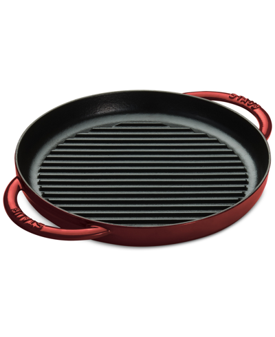 Shop Staub Enameled Cast Iron 10" Round Steamgrill In Red