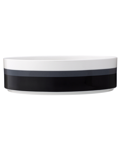 Shop Noritake Colorstax Stripe Serving Bowls In Black