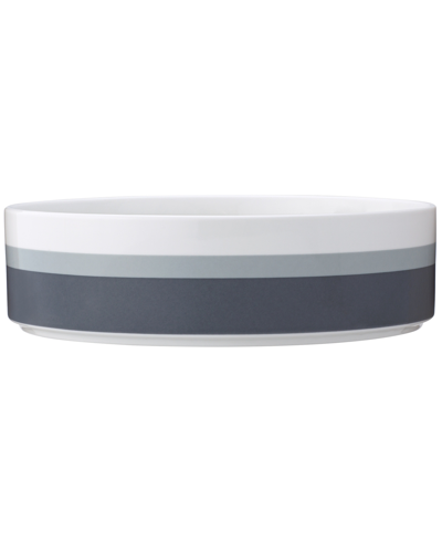 Shop Noritake Colorstax Stripe Serving Bowls In Gray