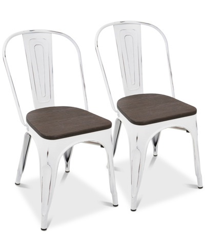 Shop Lumisource Oregon Dining Chair, Set Of 2 In Brown