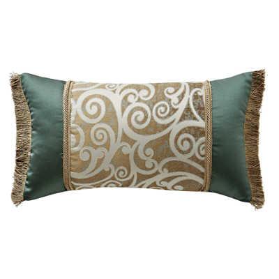 Shop Waterford Closeout!  Anora 11" X 20" Breakfast Collection Decorative Pillow Bedding In Tan/beige