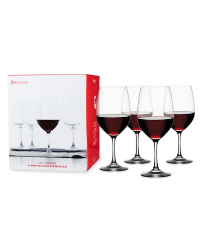 Shop Spiegelau Vino Grande Bordeaux Wine Glasses, Set Of 4, 21.9 oz In Brown