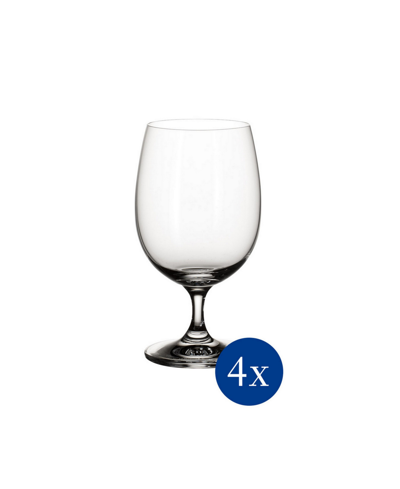 Shop Villeroy & Boch La Divina Goblet Glass, Set Of 4 In White