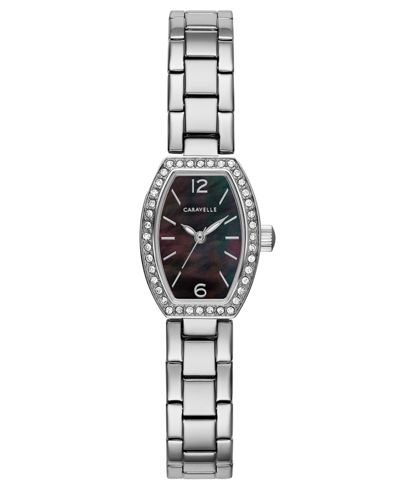 Shop Caravelle Designed By Bulova Women's Stainless Steel Bracelet Watch 18x24mm Women's Shoes In White